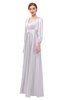 ColsBM Andie Orchid Tint Bridesmaid Dresses Ruching Modest Zipper Floor Length A-line V-neck