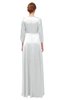 ColsBM Andie Platinum Bridesmaid Dresses Ruching Modest Zipper Floor Length A-line V-neck