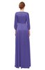 ColsBM Andie Purple Opulence Bridesmaid Dresses Ruching Modest Zipper Floor Length A-line V-neck