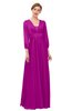 ColsBM Andie Sangria Bridesmaid Dresses Ruching Modest Zipper Floor Length A-line V-neck