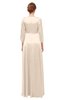 ColsBM Andie Silver Peony Bridesmaid Dresses Ruching Modest Zipper Floor Length A-line V-neck