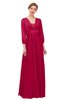 ColsBM Andie Ski Patrol Bridesmaid Dresses Ruching Modest Zipper Floor Length A-line V-neck