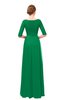 ColsBM Lola Green Bridesmaid Dresses Zip up Boat A-line Half Length Sleeve Modest Lace