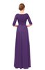 ColsBM Lola Pansy Bridesmaid Dresses Zip up Boat A-line Half Length Sleeve Modest Lace