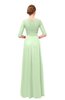 ColsBM Lola Seacrest Bridesmaid Dresses Zip up Boat A-line Half Length Sleeve Modest Lace