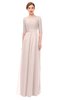 ColsBM Lola Silver Peony Bridesmaid Dresses Zip up Boat A-line Half Length Sleeve Modest Lace