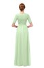 ColsBM Ansley Seacrest Bridesmaid Dresses Modest Lace Jewel A-line Elbow Length Sleeve Zip up
