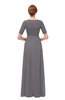 ColsBM Ansley Storm Front Bridesmaid Dresses Modest Lace Jewel A-line Elbow Length Sleeve Zip up