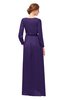 ColsBM Carey Parachute Purple Bridesmaid Dresses Long Sleeve A-line Glamorous Split-Front Floor Length V-neck