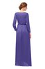 ColsBM Carey Purple Opulence Bridesmaid Dresses Long Sleeve A-line Glamorous Split-Front Floor Length V-neck