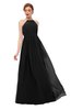 ColsBM Peyton Black Bridesmaid Dresses Pleated Halter Sleeveless Half Backless A-line Glamorous