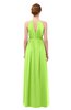 ColsBM Peyton Bright Green Bridesmaid Dresses Pleated Halter Sleeveless Half Backless A-line Glamorous