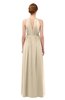 ColsBM Peyton Champagne Bridesmaid Dresses Pleated Halter Sleeveless Half Backless A-line Glamorous