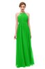 ColsBM Peyton Classic Green Bridesmaid Dresses Pleated Halter Sleeveless Half Backless A-line Glamorous