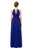 ColsBM Peyton Electric Blue Bridesmaid Dresses Pleated Halter Sleeveless Half Backless A-line Glamorous