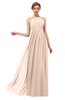 ColsBM Peyton Fresh Salmon Bridesmaid Dresses Pleated Halter Sleeveless Half Backless A-line Glamorous