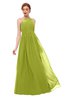 ColsBM Peyton Green Oasis Bridesmaid Dresses Pleated Halter Sleeveless Half Backless A-line Glamorous
