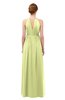 ColsBM Peyton Lime Green Bridesmaid Dresses Pleated Halter Sleeveless Half Backless A-line Glamorous