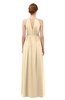 ColsBM Peyton Marzipan Bridesmaid Dresses Pleated Halter Sleeveless Half Backless A-line Glamorous