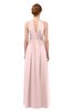 ColsBM Peyton Pastel Pink Bridesmaid Dresses Pleated Halter Sleeveless Half Backless A-line Glamorous