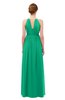 ColsBM Peyton Pepper Green Bridesmaid Dresses Pleated Halter Sleeveless Half Backless A-line Glamorous