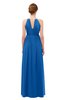 ColsBM Peyton Royal Blue Bridesmaid Dresses Pleated Halter Sleeveless Half Backless A-line Glamorous