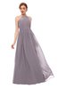 ColsBM Peyton Sea Fog Bridesmaid Dresses Pleated Halter Sleeveless Half Backless A-line Glamorous