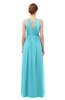 ColsBM Peyton Turquoise Bridesmaid Dresses Pleated Halter Sleeveless Half Backless A-line Glamorous