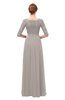 ColsBM Neriah Fawn Bridesmaid Dresses Lace Antique Zipper Boat Floor Length Half Length Sleeve