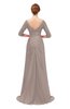ColsBM Tatum Etherea Bridesmaid Dresses Luxury Zipper Three-fourths Length Sleeve Brush Train Lace V-neck