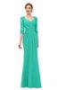 ColsBM Bronte Ceramic Bridesmaid Dresses Elbow Length Sleeve Pleated Mermaid Zipper Floor Length Glamorous