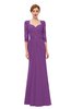 ColsBM Bronte Dahlia Bridesmaid Dresses Elbow Length Sleeve Pleated Mermaid Zipper Floor Length Glamorous