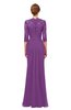 ColsBM Bronte Dahlia Bridesmaid Dresses Elbow Length Sleeve Pleated Mermaid Zipper Floor Length Glamorous