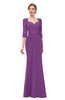 ColsBM Bronte Dahlia Bridesmaid Dresses Elbow Length Sleeve Pleated Mermaid Zipper Floor Length Glamorous