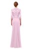ColsBM Bronte Fairy Tale Bridesmaid Dresses Elbow Length Sleeve Pleated Mermaid Zipper Floor Length Glamorous