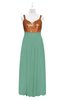 ColsBM Sutton Beryl Green Plus Size Bridesmaid Dresses Sweetheart Empire Elegant Backless Floor Length Sleeveless