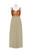 ColsBM Sutton Candied Ginger Plus Size Bridesmaid Dresses Sweetheart Empire Elegant Backless Floor Length Sleeveless