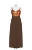 ColsBM Sutton Chocolate Brown Plus Size Bridesmaid Dresses Sweetheart Empire Elegant Backless Floor Length Sleeveless