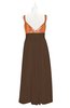 ColsBM Sutton Chocolate Brown Plus Size Bridesmaid Dresses Sweetheart Empire Elegant Backless Floor Length Sleeveless
