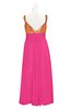 ColsBM Sutton Fandango Pink Plus Size Bridesmaid Dresses Sweetheart Empire Elegant Backless Floor Length Sleeveless