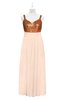 ColsBM Sutton Peach Puree Plus Size Bridesmaid Dresses Sweetheart Empire Elegant Backless Floor Length Sleeveless