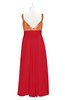 ColsBM Sutton Red Plus Size Bridesmaid Dresses Sweetheart Empire Elegant Backless Floor Length Sleeveless