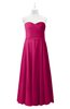 ColsBM Miah Beetroot Purple Plus Size Bridesmaid Dresses Sleeveless Sweetheart Pleated Sexy A-line Floor Length