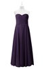 ColsBM Miah Blackberry Cordial Plus Size Bridesmaid Dresses Sleeveless Sweetheart Pleated Sexy A-line Floor Length