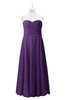 ColsBM Miah Dark Purple Plus Size Bridesmaid Dresses Sleeveless Sweetheart Pleated Sexy A-line Floor Length