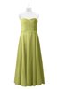 ColsBM Miah Linden Green Plus Size Bridesmaid Dresses Sleeveless Sweetheart Pleated Sexy A-line Floor Length
