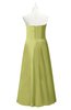 ColsBM Miah Linden Green Plus Size Bridesmaid Dresses Sleeveless Sweetheart Pleated Sexy A-line Floor Length