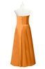 ColsBM Miah Orange Plus Size Bridesmaid Dresses Sleeveless Sweetheart Pleated Sexy A-line Floor Length