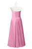 ColsBM Miah Pink Plus Size Bridesmaid Dresses Sleeveless Sweetheart Pleated Sexy A-line Floor Length