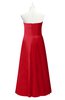 ColsBM Miah Red Plus Size Bridesmaid Dresses Sleeveless Sweetheart Pleated Sexy A-line Floor Length